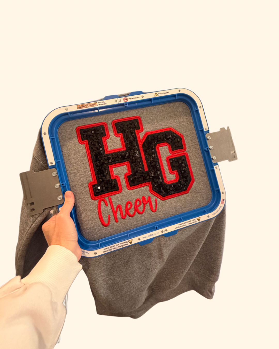 HG Cheer Sequin Appliqué Crewneck