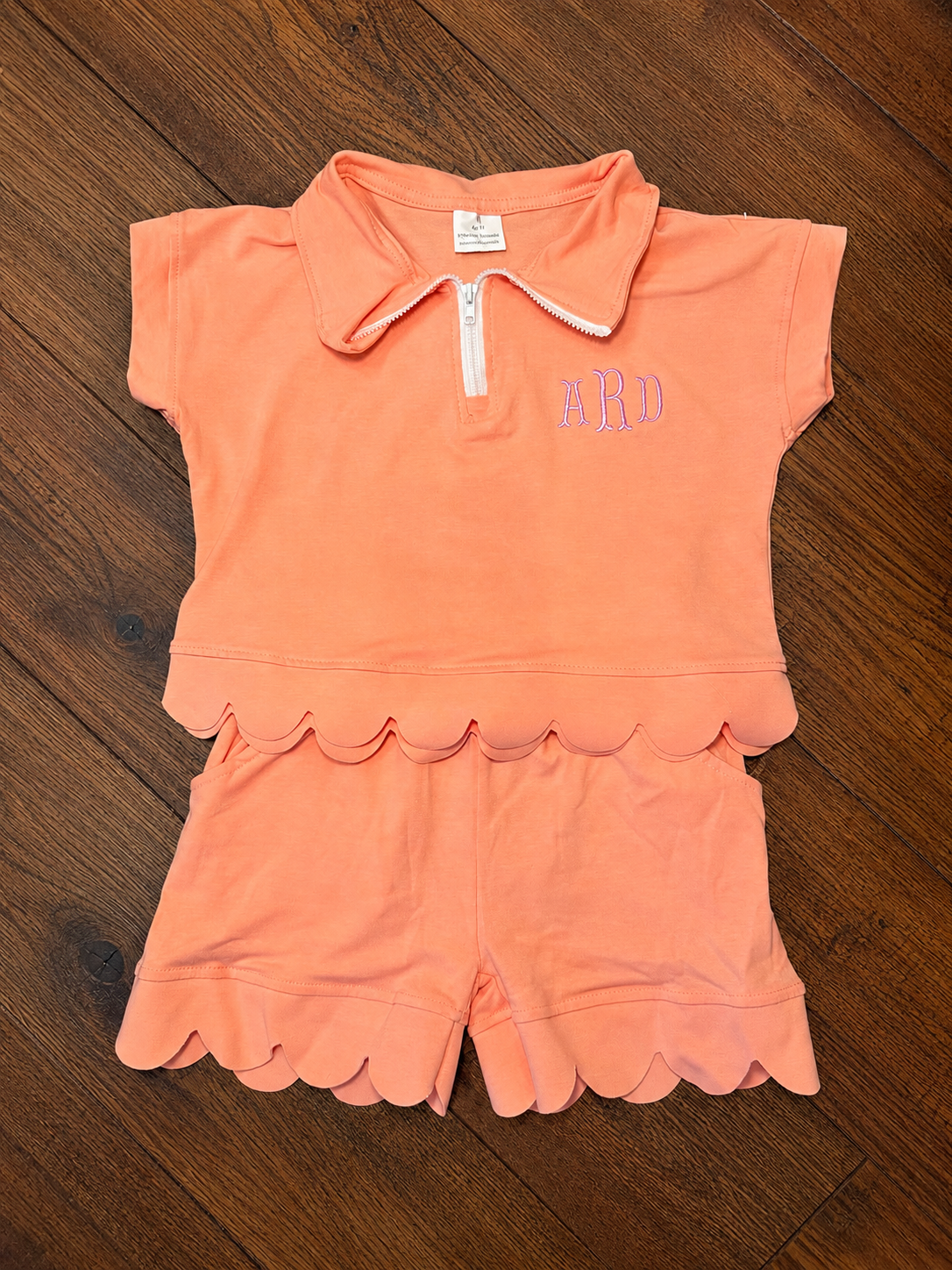 Zipper Scalloped Set
