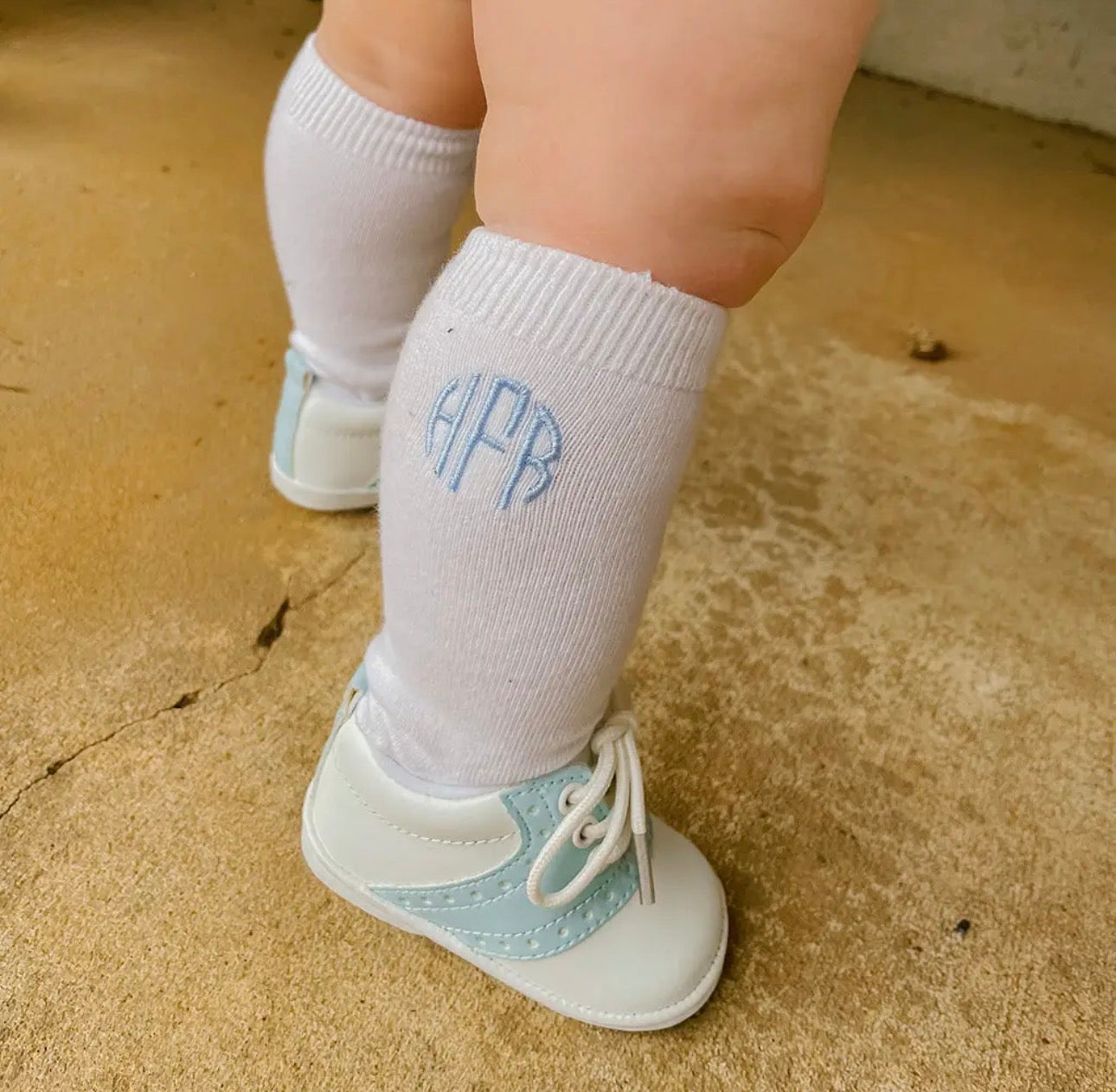 Monogram Knee Socks