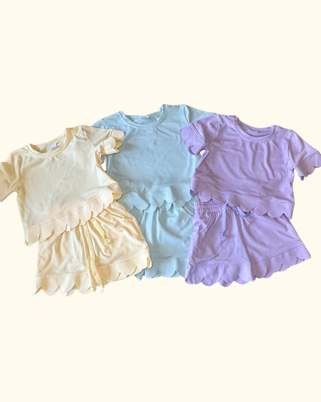 Girls Scalloped Sets