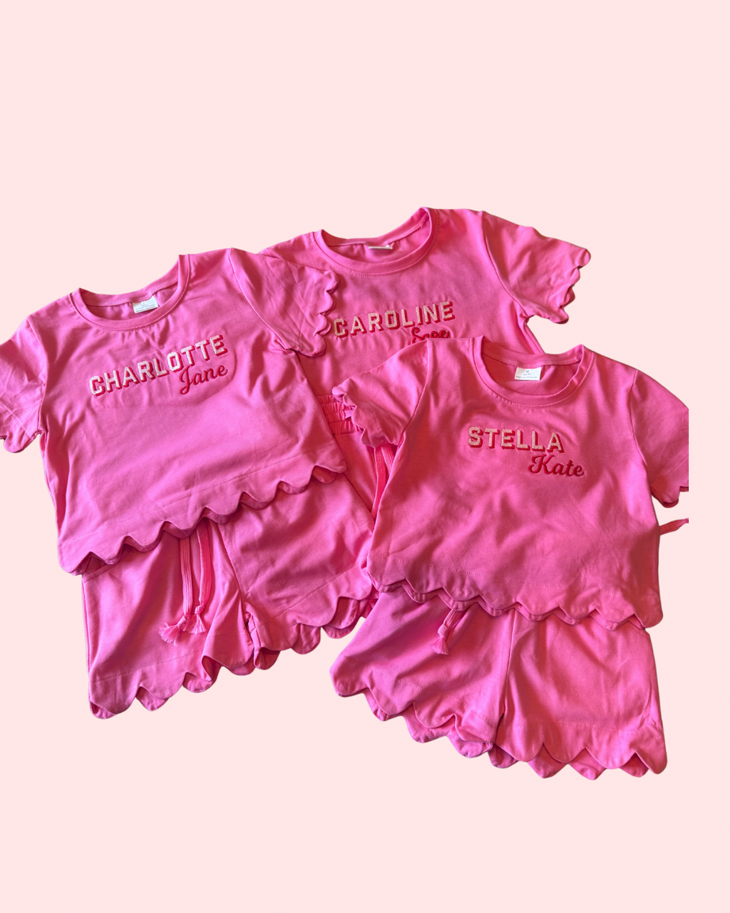 Girls Scalloped Sets